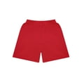 thumbnail image 4 of Nyeemya Kids Basketball Mesh Shorts Boys Sport Knee Length Bottoms Inner Drawstring Booty Shorts Gym Red 18, 4 of 5