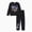 Black, variant on PatPat Girls Clothes 2 Pieces Butterfly Graphic Pullover Cotton Hoodies Colorblock Crop Tops and Jogger Pants Outfit Set Size 4-12