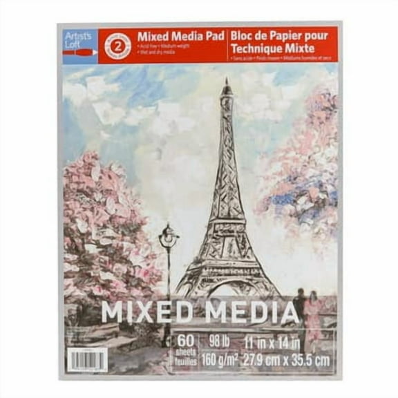 6 Pack: Mixed Media Medium Weight Paper Pad by Artist's Loft - 11" x 14"