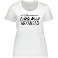thumbnail image 3 of Inktastic From Little Rock Arkansas in Black Distressed Text Women's Plus Size T-Shirt, 3 of 5