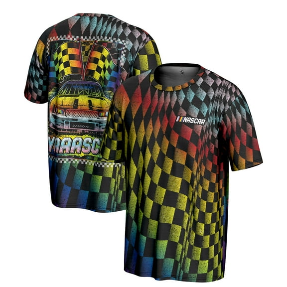 Men's ProSphere  Black NASCAR Merchandise All Over Print T-Shirt