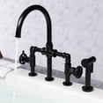 thumbnail image 2 of Kingston Brass KS2333CG Fuller 1.8 GPM Bridge Kitchen Faucet - Brass, 2 of 6