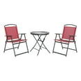 thumbnail image 6 of Mainstays Albany Lane 3-Piece Outdoor Bistro Set, Red, 6 of 8