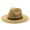 Khaki, variant on Sun Hats for Women Summer Wide Brim UV UPF 50+ Panama Fedora Foldable Packable Straw Beach Hat