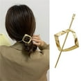 thumbnail image 4 of Metal Minimalist Hairpin Clip Hair Stick Barrettes Accessory for Women Elegant Hair Clips, 4 of 4