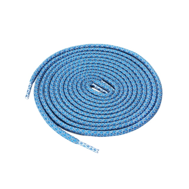 INSPIRE CHIC 2 Pairs Athletic Unisex Elastic Reflective Round Shoelaces for Sneakers Blue 160 cm/63"