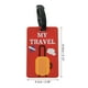 thumbnail image 2 of Etiquetas de equipaje de patrón de avión de 1 pieza Unique Bargains para viajar en rojo, 2 of 5