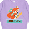 thumbnail image 3 of Inktastic Big Sis Woodland Fox Sister Toddler Sweatshirt, 3 of 4
