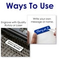 thumbnail image 5 of Name Tag / Badge Blanks - 50 Pack - 1-1/2" X 3" (White) Round Corners, Magnetic Backing, 5 of 5