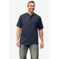 thumbnail image 3 of KingSize Men's Big & Tall Shrink-Less Lightweight Henley T-Shirt, 3 of 5