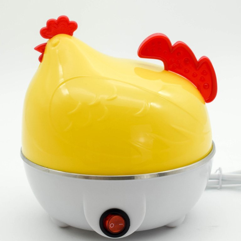 1pc Chicken Shape 4 Eggs Steamer Boiler Kitchen Microwave Oven Supplies  Cooker Tool.Can cook steamed bread, bread, dumplings and other food.
