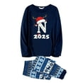 thumbnail image 1 of Jindong Dad Family Matching Christmas Pajamas Set Letter Print Parent Child Outfit, 1 of 5