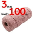 thumbnail image 1 of Christmas Cord/ 3mm 100m 3 Ply Coloured Macrame Cord/ Macrame Cord/Triple Strand Twisted Soft Cotton Rope/100% Cotton/DIY Macram, 1 of 7