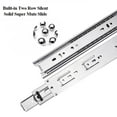 thumbnail image 6 of 10"-24" Full Extension Ball Bearing Heavy Duty Drawer Slide Track Rail 100-lb, 6 of 12