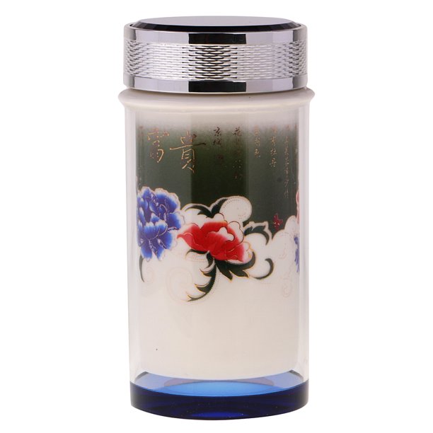 Té Café Taza De Cerámica De Cristal De Vacío Botella De Agua De Viaje 265 # 1 Sunnimix Matraz de vacío de cerámica