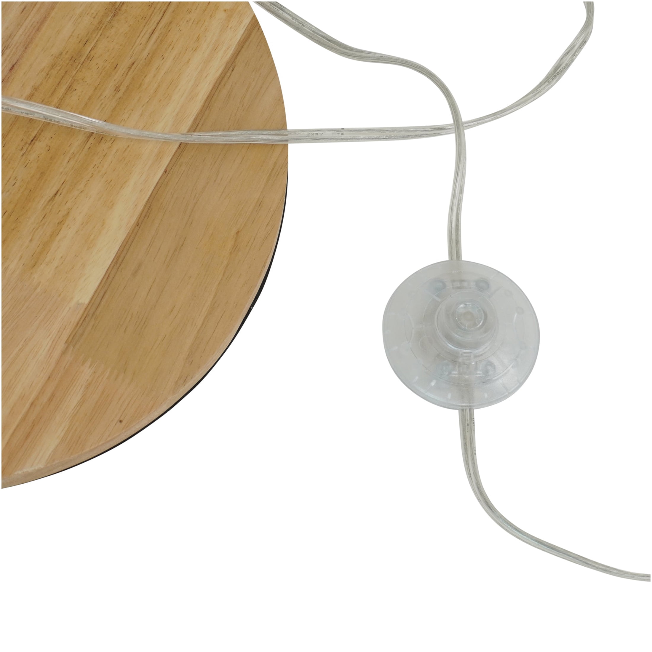 JERFIT Modern Oak Wood Floor Lamp with Upward Shade for Ambient Living Room and Bedroom Lighting