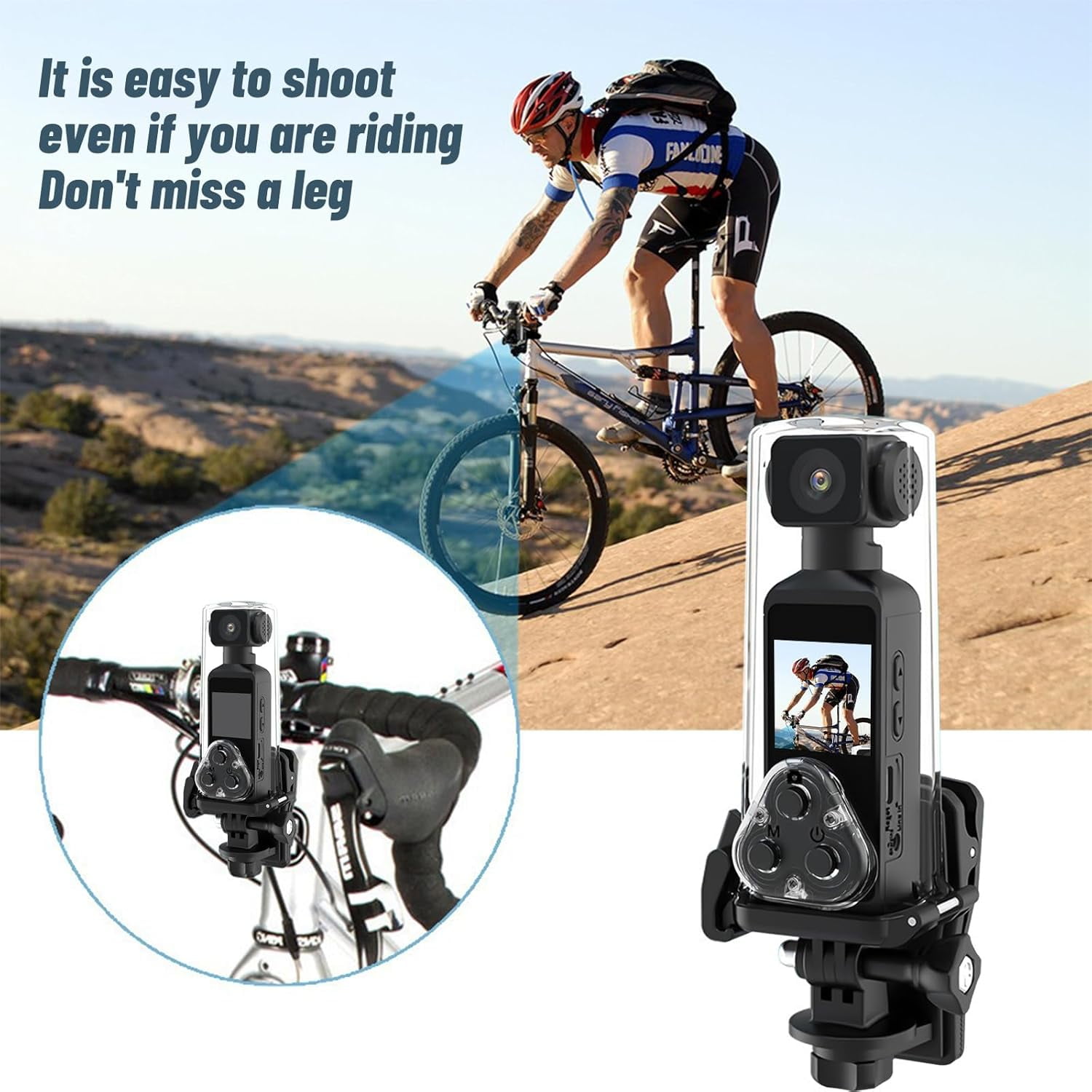 4K Mini Body Camera, 128G Handheld Action Camera with 1.3", Portable Camcorder with IR Cut Auto Night Vision & Loop Record for Outdoors Sports Police Law Enforcement, SD Card Slot, Waterproof Case
