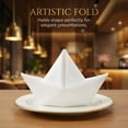 thumbnail image 2 of Unique Bargains 6Pcs Washable Dining Events Cloth Napkins White 15x15inch, 2 of 6