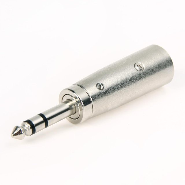 Adaptadores Adaptador de transformación de micrófono de cable estéreo de 3 pines XLR macho a 6,35 mm (2 piezas)