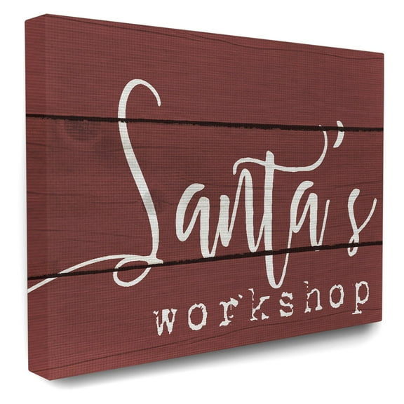 The Stupell Home Decor Collection Santas Workshop Wall Art