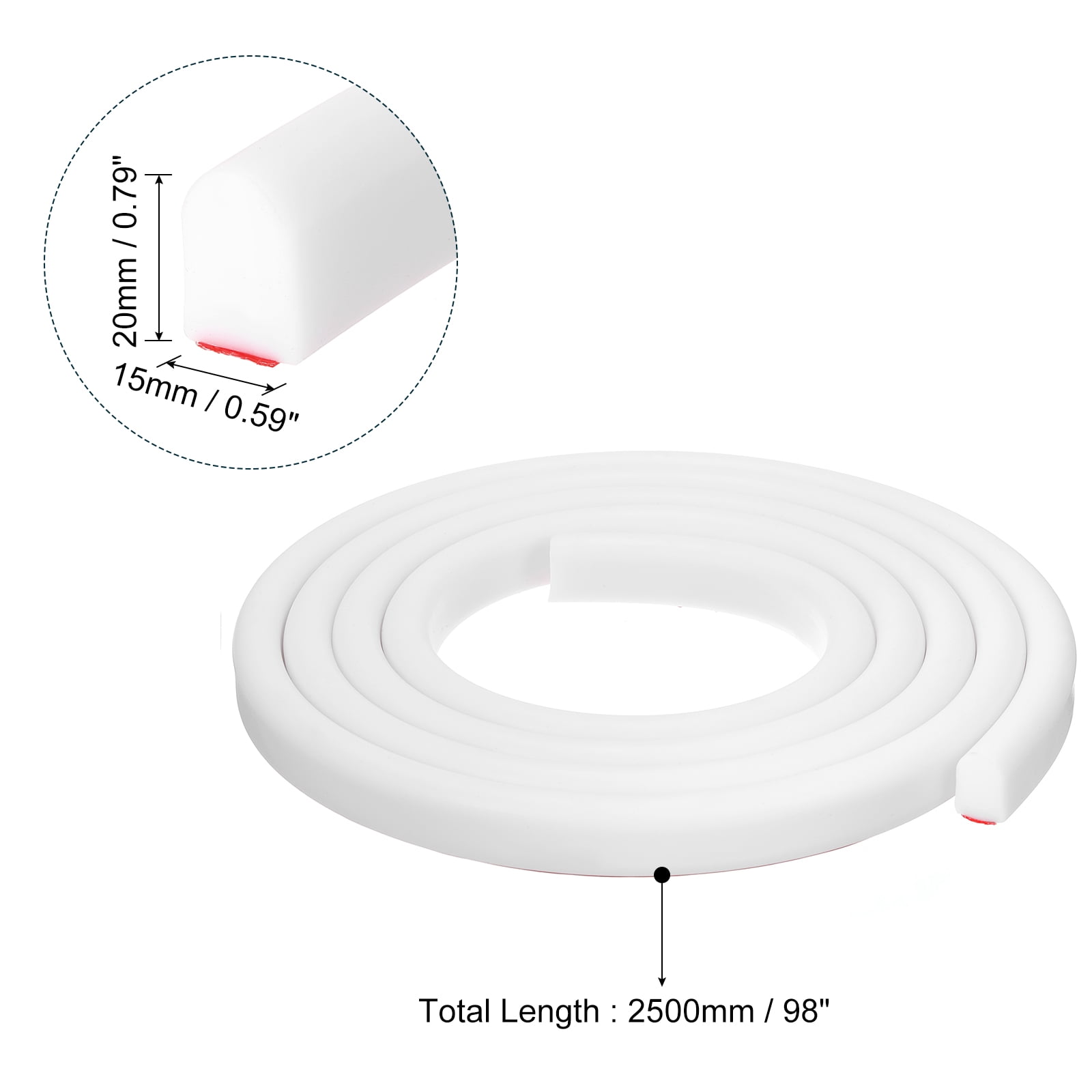 REGALWOVEN Collapsible Shower Barrier Stopper U-shape Water Guard Blocker for Wet and Dry Separation White 98 inch