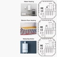 thumbnail image 2 of M Buder Smart Thermostat for House 1.32in TFT Screen Touch Knob Voice WIFI Temperature Controller with Ambient Lights for Home Water Heating GA Black 3.39 inches / 8.6 cm, 2 of 9
