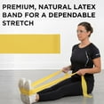 thumbnail image 4 of THERABAND Resistance Band, Yellow, Light, 50-Yard Roll, Elastic Band for Strength Training, Stretching, Yoga, Pilates, Physical Therapy, Portable & Cut-to-Length, Color-Coded Levels, 4 of 10