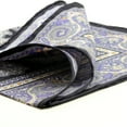 thumbnail image 3 of Colletc Color Mens 100% Silk Purple Paisley Pocket Square, Hand-Rolled, 43x43cm 17" x 17", 3 of 5