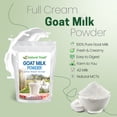 thumbnail image 3 of Z Natural Foods Goat Milk Powder - Pure Netherlands Full Cream Milk, Powdered Goat Milk, Highly Nutritious, Easy Digestion - Whole Goats Milk for Adults for Smoothies, Cooking, Baking, 1 lb, 3 of 8