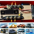 thumbnail image 4 of MesaSe 4 Post Battery Terminal Distribution Block 250A 48V Professional Power Distribution Block with Cover M8 M10 Stable Busbar Distributor Block High Current Wiring Stud for Car Boat RV, 4 of 9