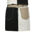 thumbnail image 6 of Odeerbi Skirts for Women 2025 Stretch Tight-fitting Hip Stitching Color Block Denim Short Skirt Black, 6 of 8