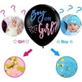 thumbnail image 4 of Gender Reveal Confetti Balloon 36 Inch Big Black Balloons with Pink and Blue Confetti, 4 of 4