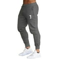 thumbnail image 2 of Zylanna Men's Casual Pants, Drawstring Waist Baggy with Pockets Stretchable Comfortable Joggers for Winter Sports Dark Gray, 2 of 6