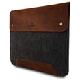 thumbnail image 1 of MegaGear Genuine Leather and Fleece MacBook Bag for 15 & 16 Inch, 1 of 5
