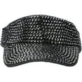 thumbnail image 2 of Rhinestone Sport Sun Visors Hats for Women Adjustable Glitter Cap, 2 of 4