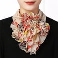 thumbnail image 5 of Detachable Removable Silk Scarf Clothes Accessories Lapel Top Neck Warmer Blouse Detachable Collar False Collar Decorative Blouse Shawl Shirt Fake Collar 6, 5 of 7
