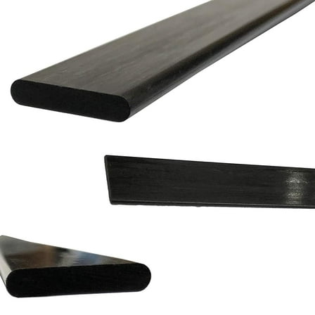 1 1mm x 6mm 1000mm - PULTRUDED-Flat Carbon Fiber Bar. 100% Pultruded high Strength Carbon Fiber. Used for Drones, Radio Controlled Vehicles. Projects requiring high Strength Components