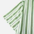 thumbnail image 6 of BLVB Men's Button down T-Shirts Casual Stripe Lapel Short Sleeve Tops Casual Summer Beach Vacation Blouse Tees, 6 of 8