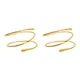 thumbnail image 3 of Qarigey Brazalete para el brazo, joyería Punk, estilo Simple, para la parte de los brazos, brazaletes de Metal, brazalete para mujeres Dorado 2piezas Qarigey CBP216772, 3 of 6