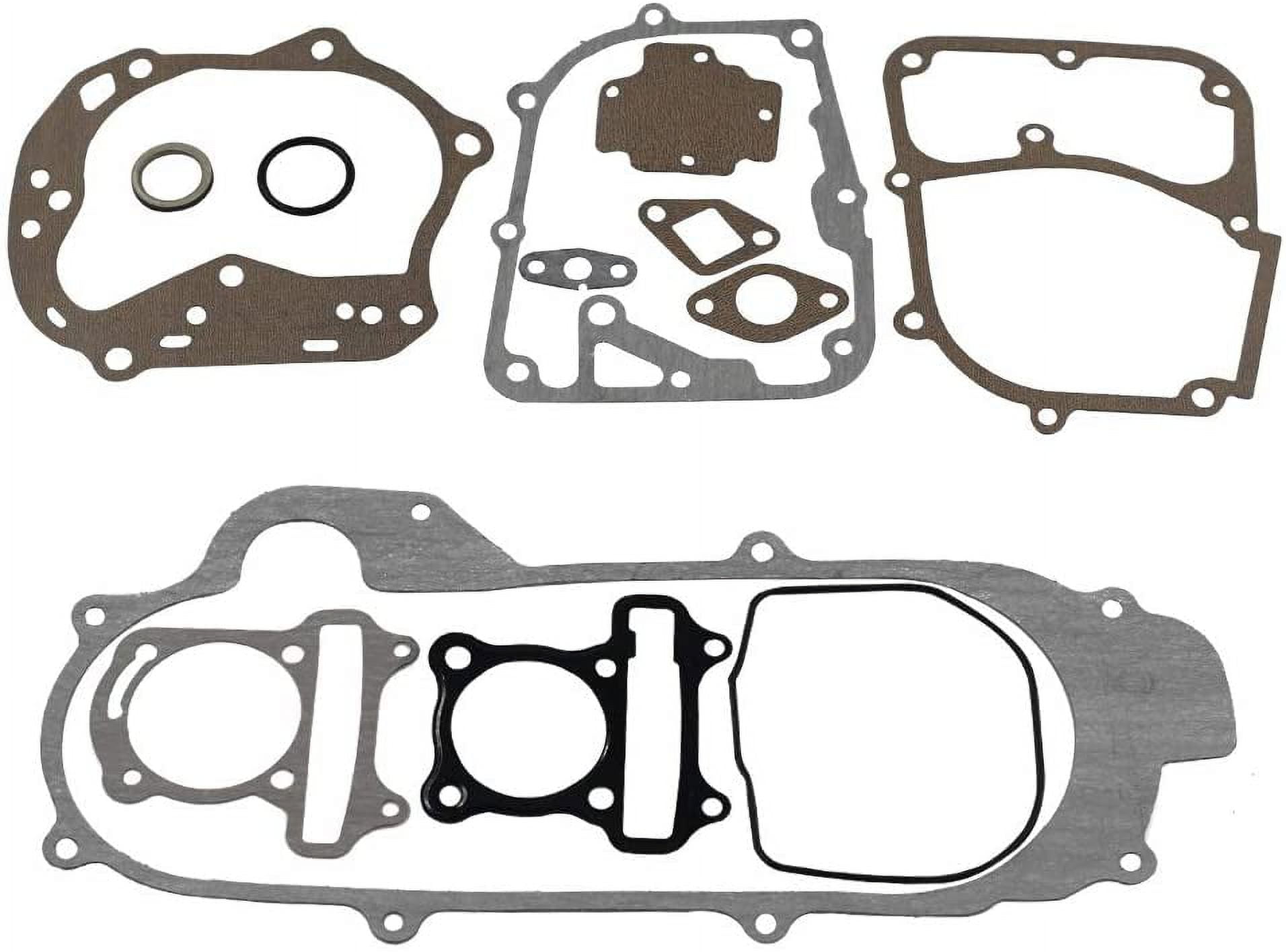 GY6 Cylinder Rebuild Kits Trkimal Upgrade 50mm Big Bore Kit Cylinder head assemble 69mm valve sets for 49CC 50CC 139QMB Moped Scooter Engine, Racing Performance CDI Ignition Coil Spark Plug Clutch etc