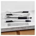 thumbnail image 2 of 8-Piece BBQ Grill Tool Set with 18" Grill Spatula, 18" Locking Tongs, 17" Silicone Basting Brush, 18" Grill Fork, and Four 15" Flat Skewers, Heat-Resistant, Soft-Grip, Non-Slip Handles, 2 of 5