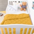 thumbnail image 4 of Ultra Soft Microfiber Toddler Comforter - Down Alternative Lightweight Crib Quilted Blanket, 39" x 47", Yellow, Ntbay, 4 of 5