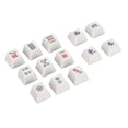 thumbnail image 2 of Cherry Keycaps, 13 piezas de teclas para juegos, teclas PBT, reemplazo de teclas, compactas y livianas, 2 of 8