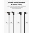 thumbnail image 2 of CAT6 Ethernet Patch Cable RJ45 LAN Cable Gigabit Network Cord 90 Degree Right Angled, Bandwidth up to 250MHz 1Gbps for PC, Router, Modem, Printer, Xbox, PS4, PS3-6 Feet, Black, 2 of 6