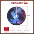 thumbnail image 3 of Daiia Red And Blue Fire Dragon Drawing Merry Christmas Tree Skirt , Xmas Large Lace-up Tree Skirt, Santa Snowflakes Rustic Home Decorations New Year Party Farmhouse Decor-36", 3 of 7