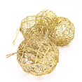 thumbnail image 6 of CoreLiving Gold Glitter Christmas Ornaments, 6-Pack 2.36 Inch Sparkly Gold Christmas Balls for Tree, Shimmering & Reversible Sequin Decor for Indoor Outdoor Holiday Decorations, 6 of 8