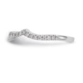 thumbnail image 3 of 14K White Gold Ring Band Wedding Diamond Round , Size 6, 3 of 7