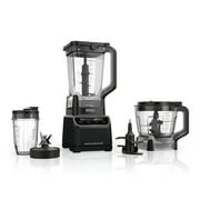 Ninja Grand Kitchen System 72-Oz Blender, 4 Presets, Smoothie, Chop, Dough, 3 Speeds, 1200W, KS500WMBK Black