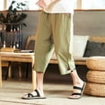 thumbnail image 2 of Men's Casual Pants Slim Fit Everyday Wear with Button for Summer Lightweight and Stretchable for Relaxed Outfits Open Toe Cut Jean Mens Scrub Pants with Pockets 13 Men Light Pants Stocking, 2 of 4