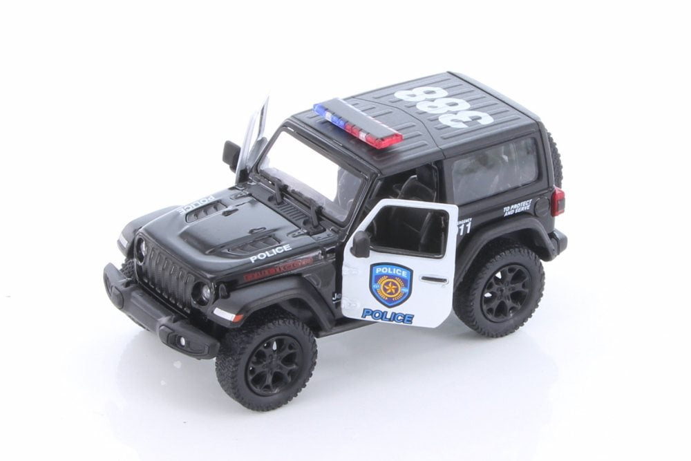 Kinsmart 2018 Jeep Wrangler 1:34 Scale Diecast Model Toy Car  Black White/RED 